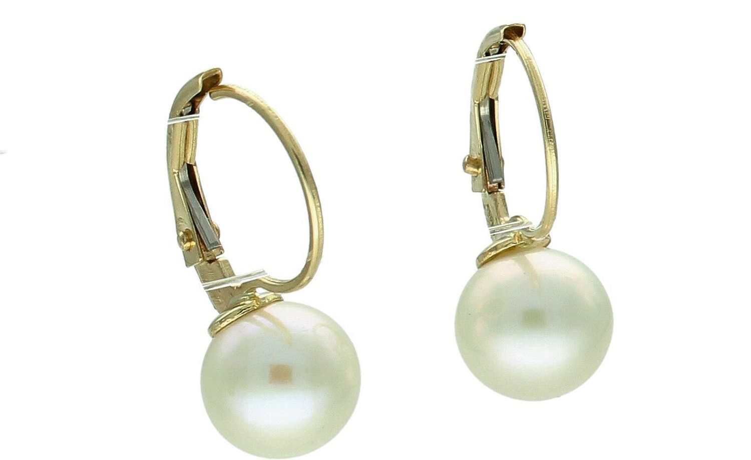 Złote kolczyki 585 wiszące perły KL 3577A.jpg